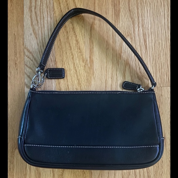 Coach Hampton Demi Mini Black Leather Handbag - Picture 1 of 8